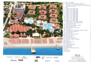 Схема отеля PGS Kiris Resort